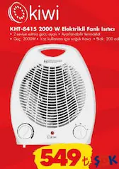 KİWİ KHT-8415 2000 W ELEKTRİKLİ FANLI ISITICI